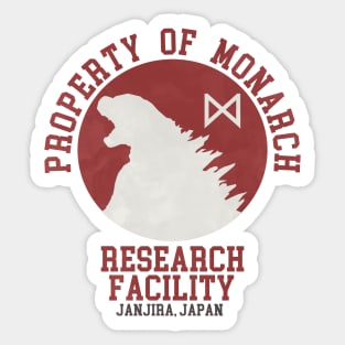 Property of Monarch Research Facility Sticker